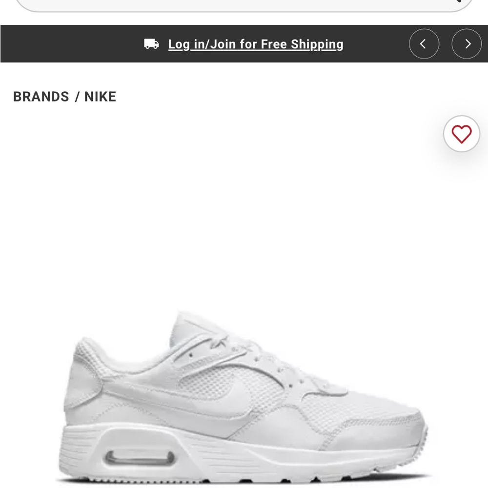 Women’s Nike Air Max SC (CW4554-101) Size10M